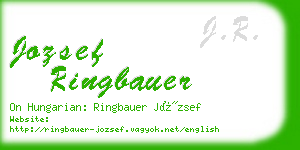 jozsef ringbauer business card